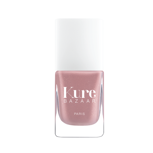 bottle of amethyst pink glitter nail polish kure bazaar