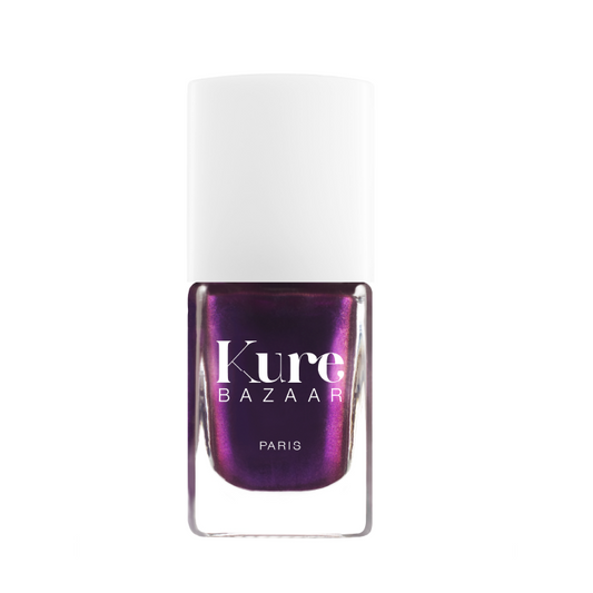 Catwalk Metallic Purple Black Non-Toxic Nail Polish by Kure Bazaar