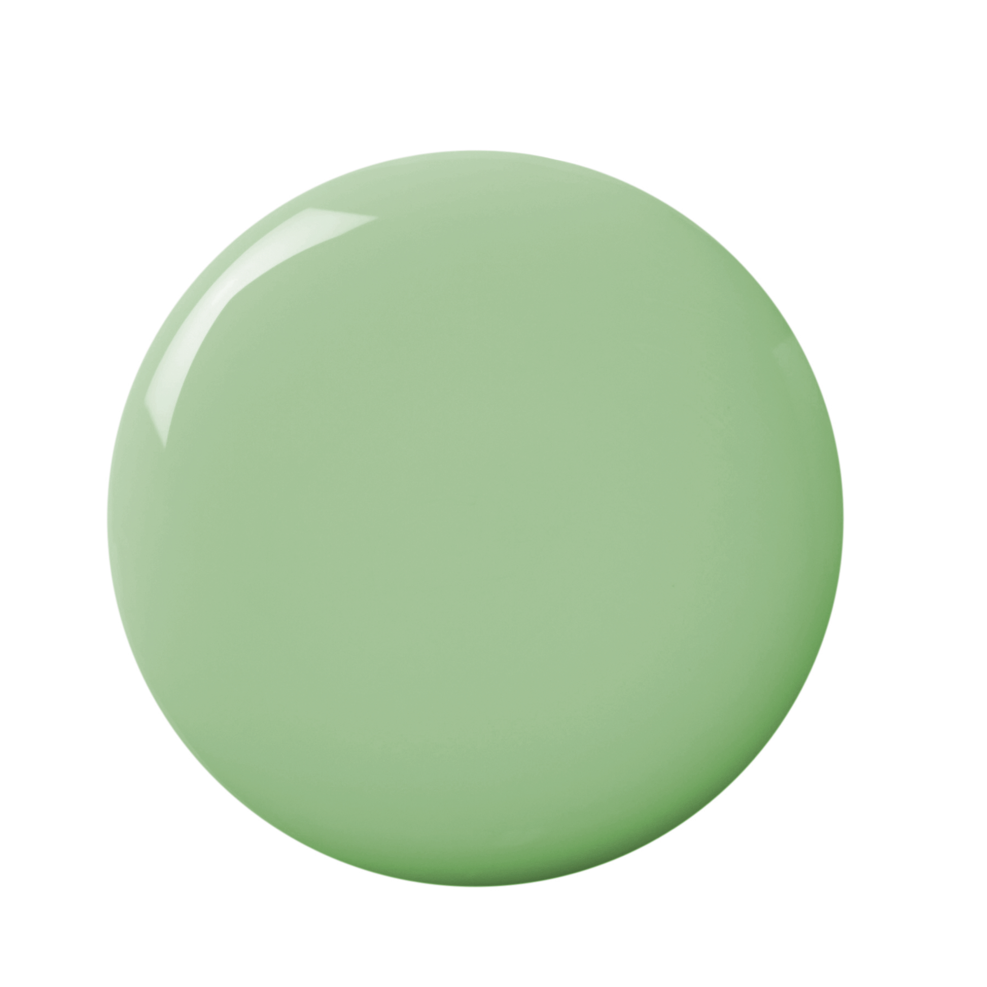 color swatch for matcha latte nail polish by kure bazaar soft pastel green