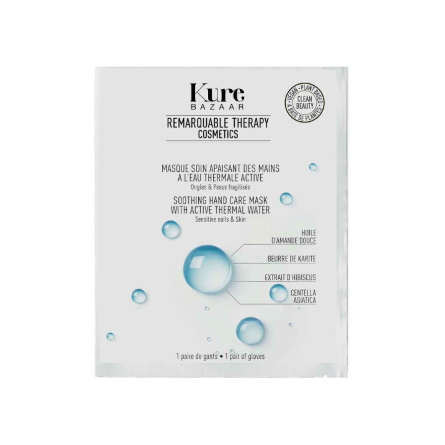 Soothing Hand Care Mask made with Active Thermal Water for Sensitive Nails and Skin 