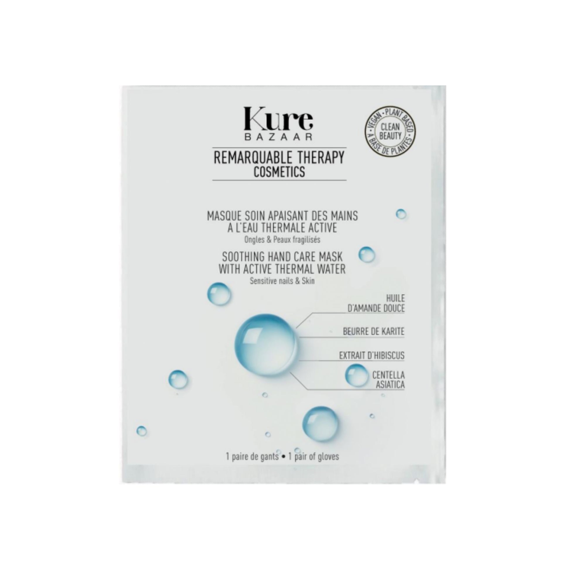 Soothing Hand Care Mask made with Active Thermal Water for Sensitive Nails and Skin 