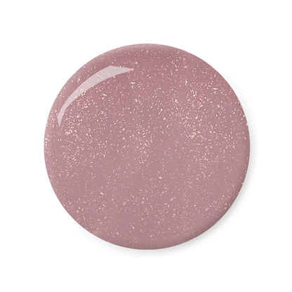 color swatch for kure bazaar amethyst pink glitter nail polish 